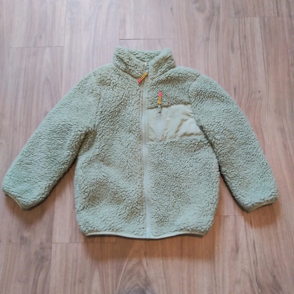 Birch & Stone Light Green Girls Sherpa Jacket Size Youth 10